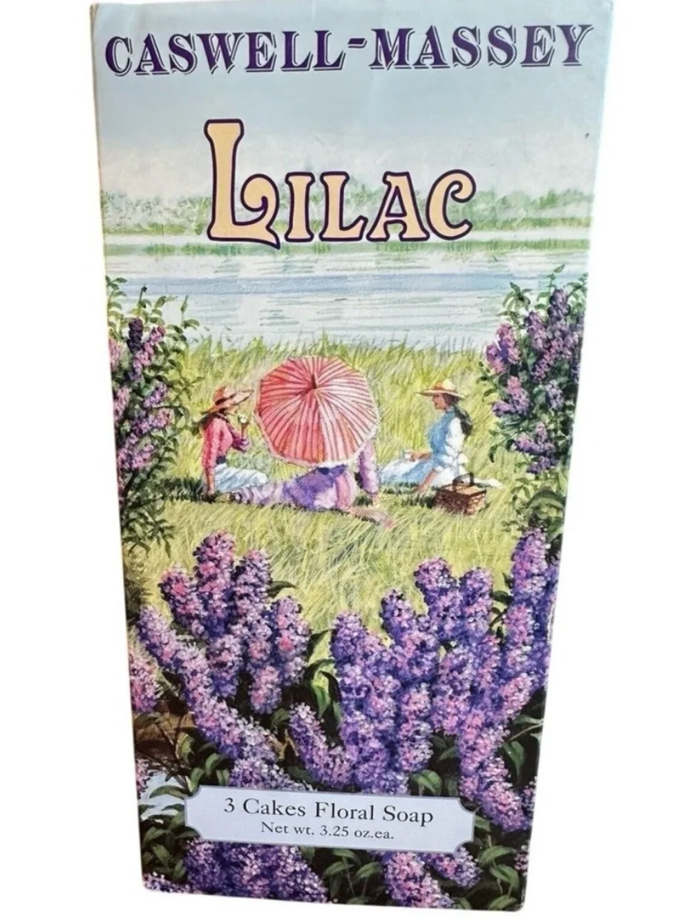 Caswell-Massey Lilac Floral Soap - set of 3 bars - Vintage and Discontinued